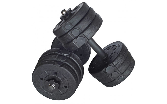 Набор 2 гантели по 12,5 кг. разборные(цемент/пластик), общий вес 25кг Набор 2 гантели по 12,5 кг. разборные(цемент/пластик), общий вес 25кг
