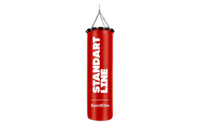 Мешок боксерский SportElite STANDART LINE 120см, d-34, 45кг, красный